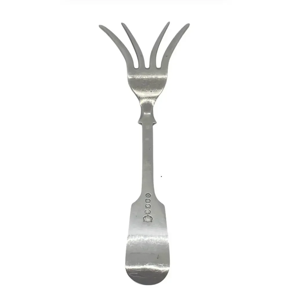 Antique English Silverplate Serving Fork by Daniel & Arter Birmingham 1902